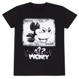 Unisex Kortrmet T-shirt Mickey Mouse Poster Style Sort #1