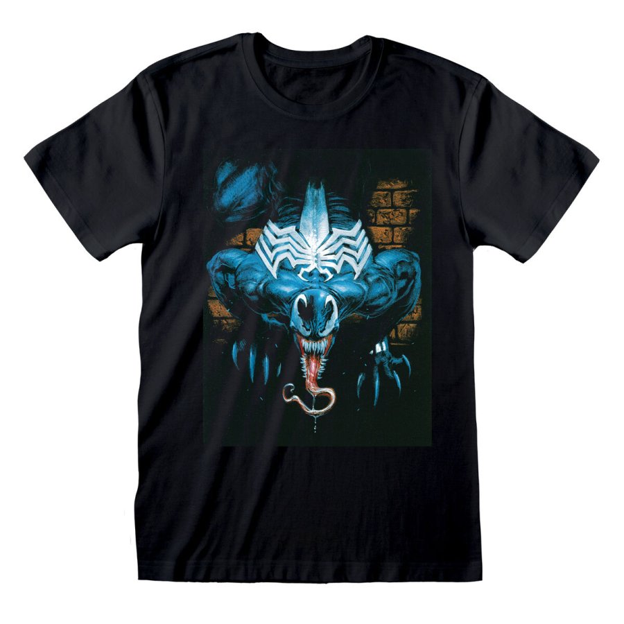 Kortrmet T-shirt Marvel Wall Lurker Sort Unisex #1