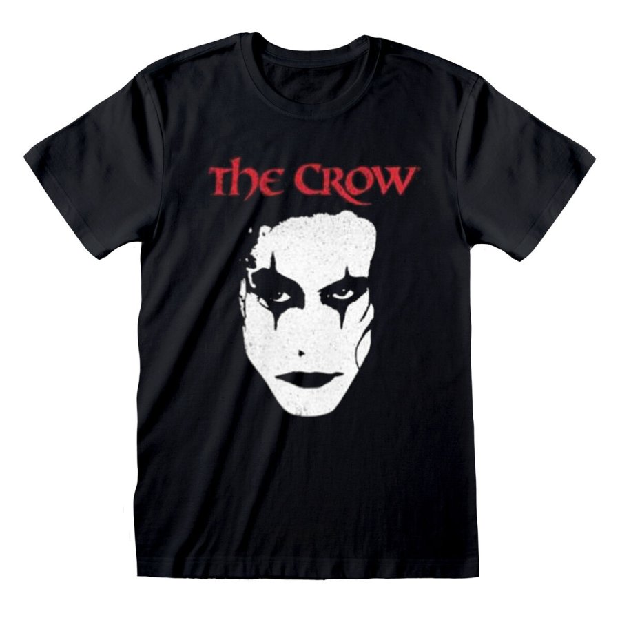 Unisex Kortrmet T-shirt The Crow Face Sort #1