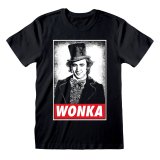 Unisex Kortrmet T-shirt Willy Wonka Wonka Sort #1