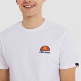 Kortrmet T-shirt til Mnd Ellesse Canaletto Hvid #3