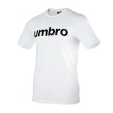 Kortrmet T-shirt til Mnd Umbro  LINEAR 65551U 13V Hvid #1