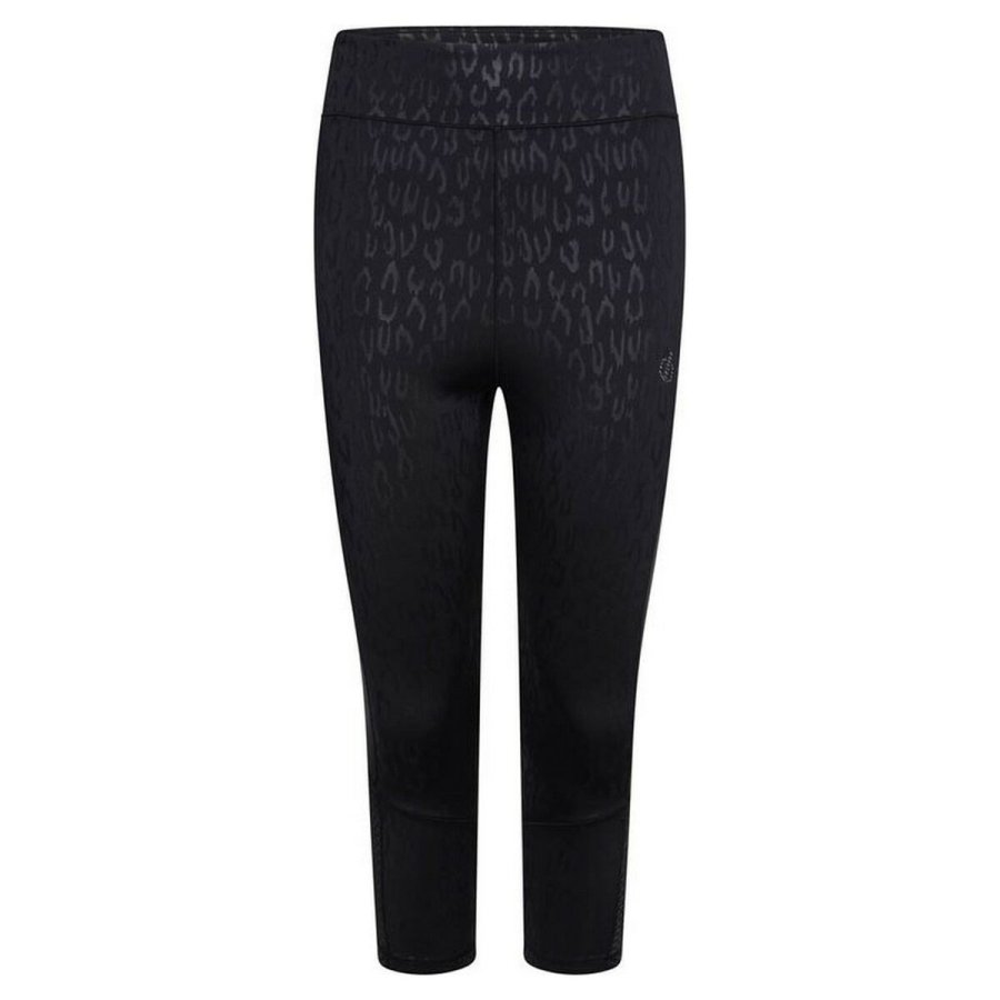Sport leggins til kvinder Dare 2b Shine Bright 3/4 Sort #1