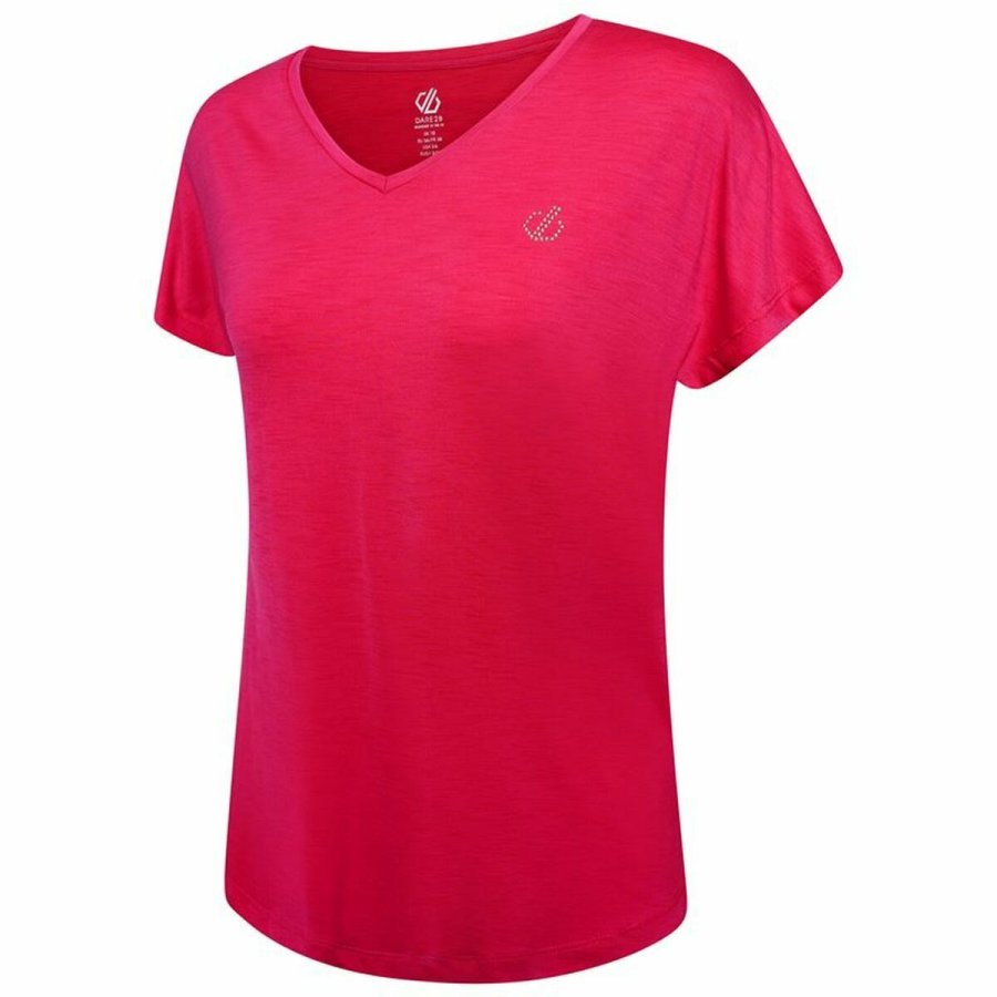 Kortrmet T-shirt til Kvinder Dare 2b Agleam Pink #2