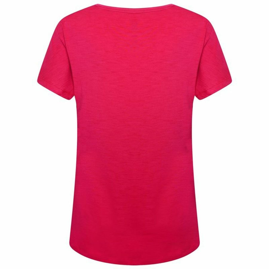Kortrmet T-shirt til Kvinder Dare 2b Agleam Pink #3