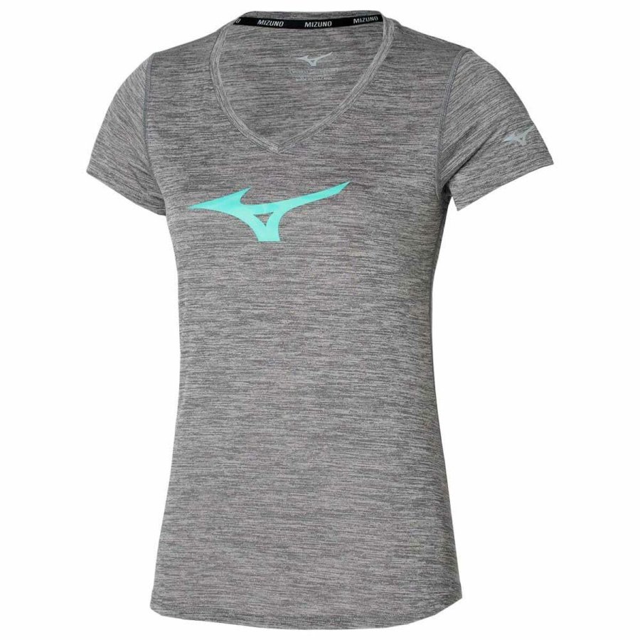 Kort�rmet T-shirt til Kvinder Mizuno Gr� #1