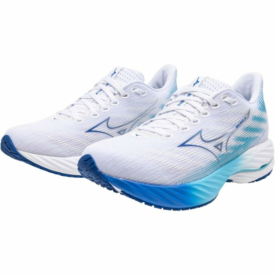 L�besko til voksne Mizuno Wave Rider 28 Hvid Dame #3