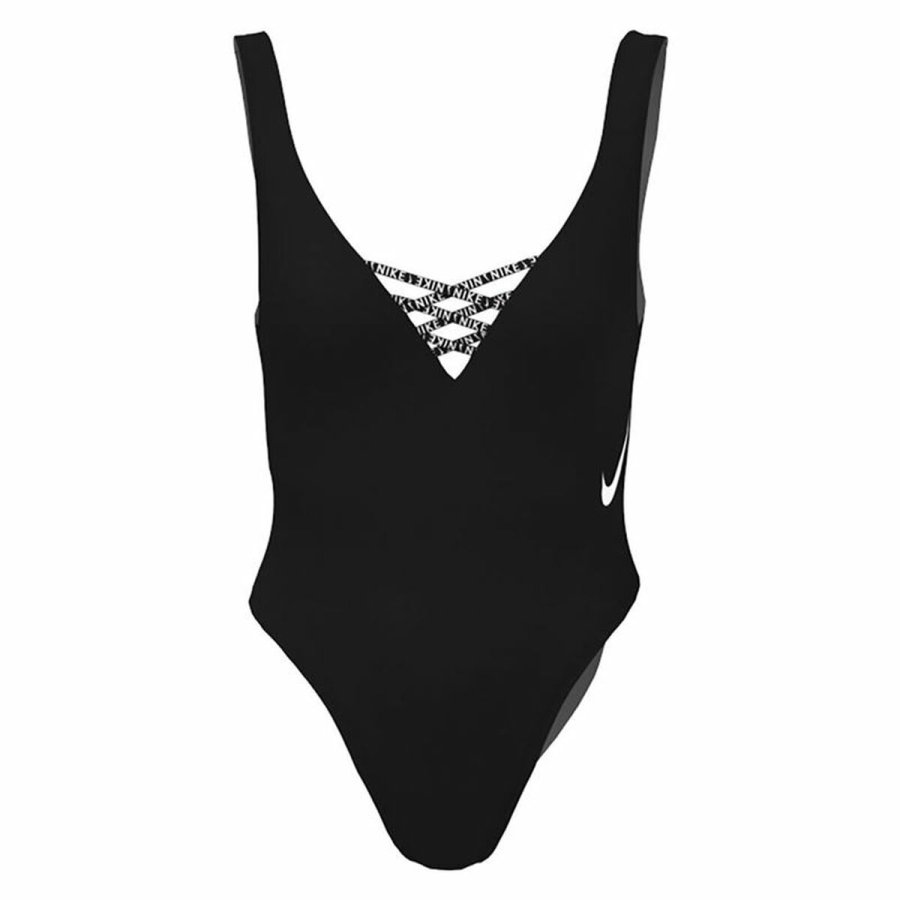 Badetj til Kvinder Nike U-Back Sort #1