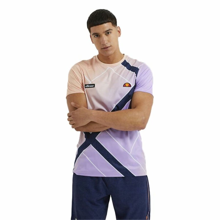 Kortrmet T-shirt til Mnd Ellesse Fulgore Violet #1