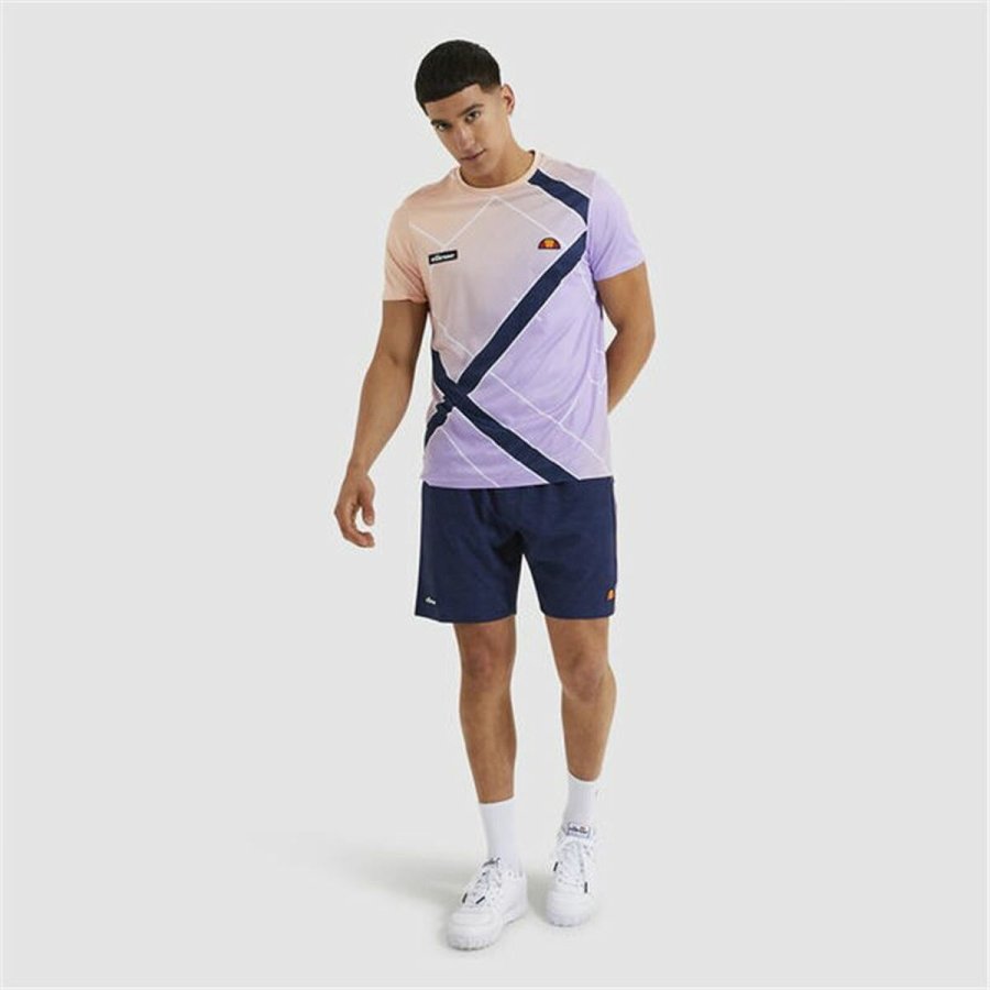 Kortrmet T-shirt til Mnd Ellesse Fulgore Violet #3