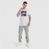 Kortrmet T-shirt til Mnd Ellesse Michaelo Hvid #4