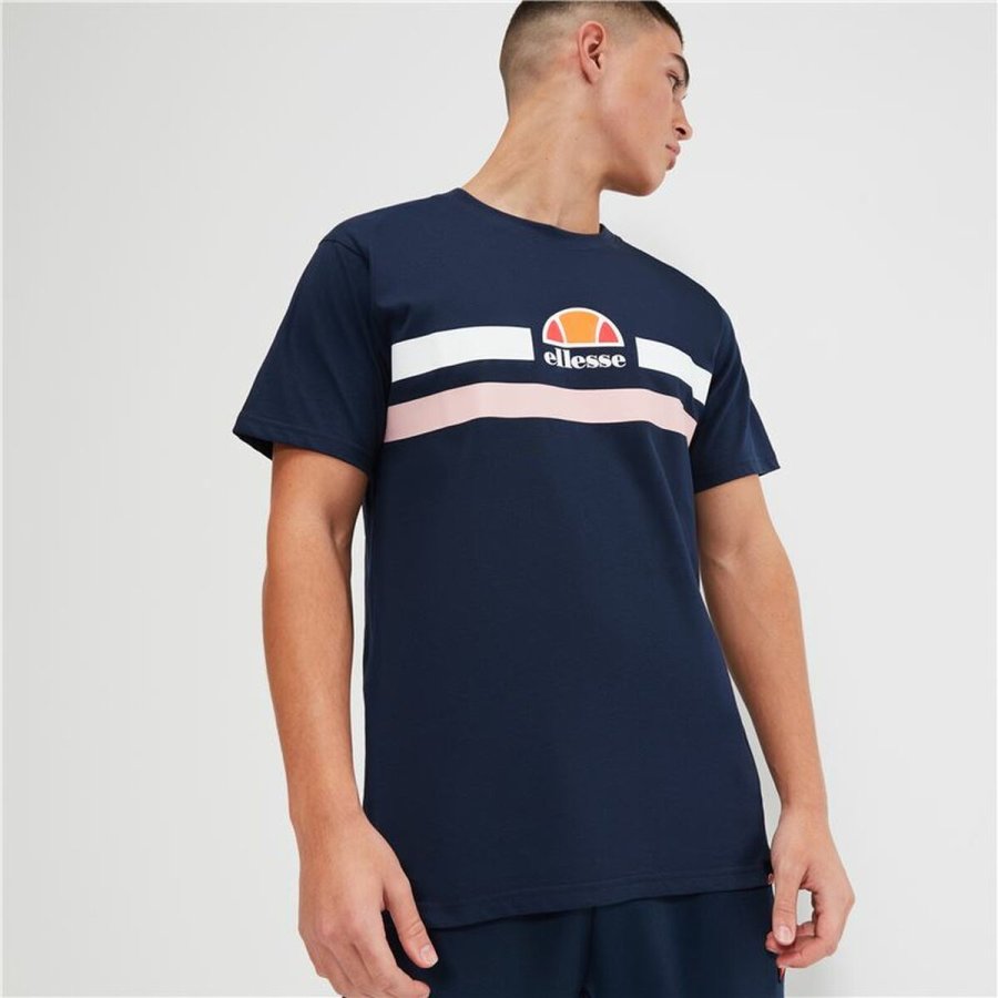 Kort�rmet T-shirt til M�nd Ellesse Aprel Marinebl� #3