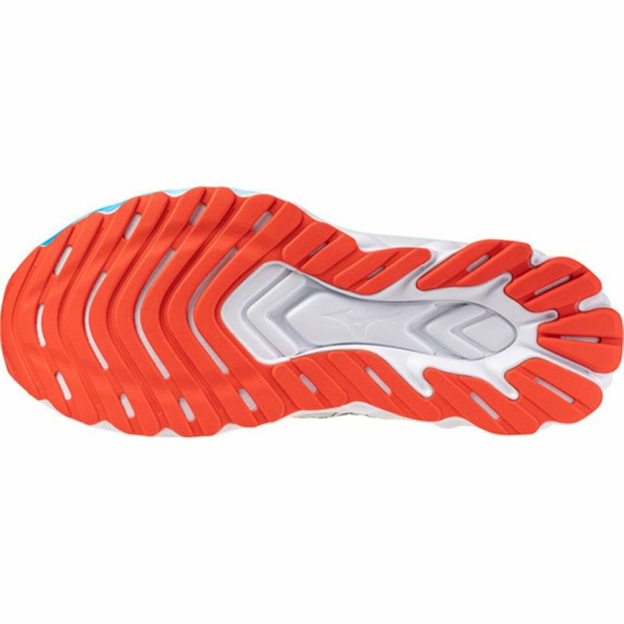 L�besko til voksne Mizuno Wave Skyrise 6 Lysegr� #4