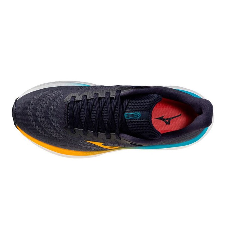 L�besko til voksne Mizuno Wave Sky 9 M�rkebl� #4