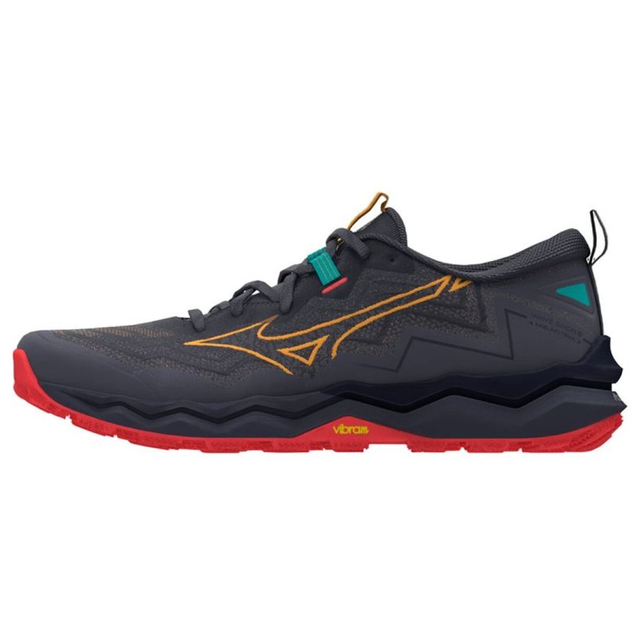 Trail l�besko til m�nd (bjergl�b) Mizuno Wave Daichi 9 M�rkegr� #2