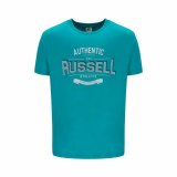 Kortrmet T-shirt til Mnd Russell Athletic Amt A30081 Akvamarin #1