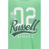 Kortrmet T-shirt til Mnd Russell Athletic Amt A30101 Grn Lysegrn #4