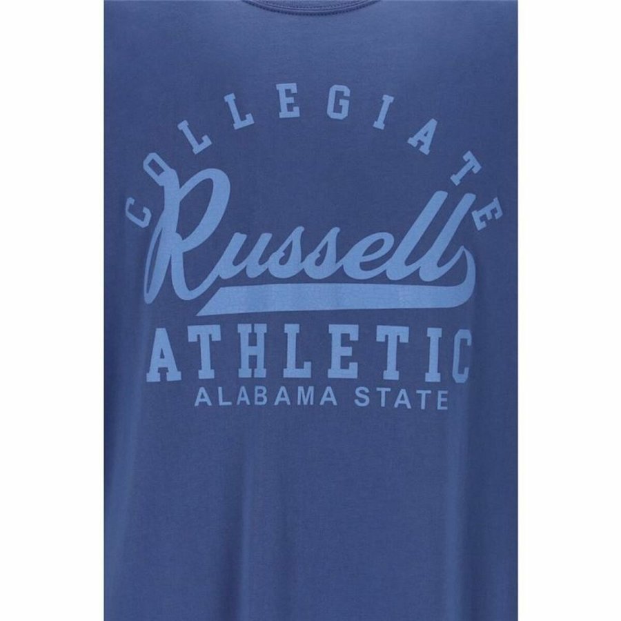 Kort�rmet T-shirt Russell Athletic Amt A30211 Bl� M�nd #3