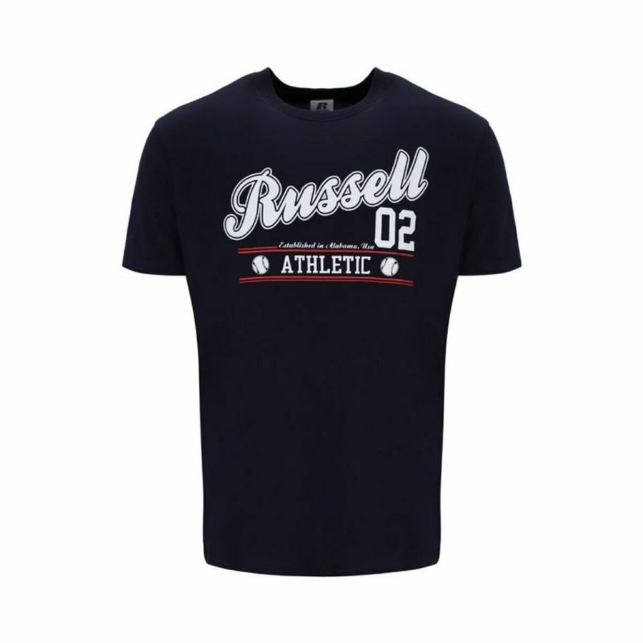 Kort�rmet T-shirt Russell Athletic Amt A30311 Sort M�nd #1