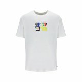 Kortrmet T-shirt til Mnd Russell Athletic Emt E36211 Hvid #1