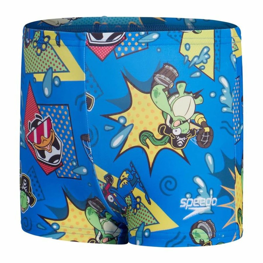 Badetj til Brn Speedo Digital Allover Aquashort Indigo #1