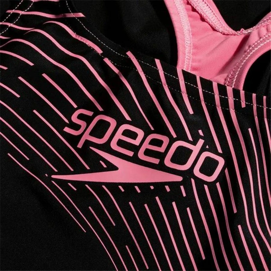 Badedragt til piger Speedo Medalist  Sort #3