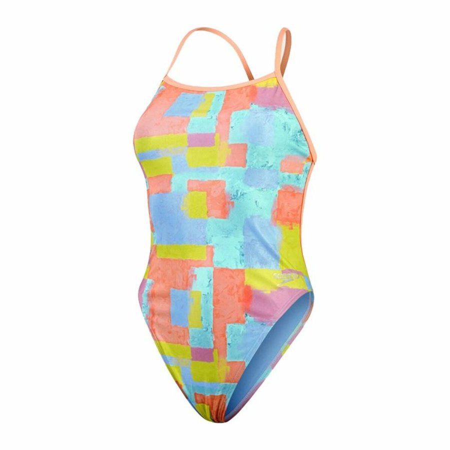 Badetj til Kvinder Speedo Speedo Allover Digital V-Back Bl #1