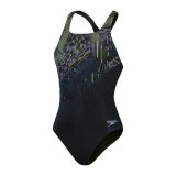 Badedragt til piger Speedo Digital Printed Medalist Sort #1