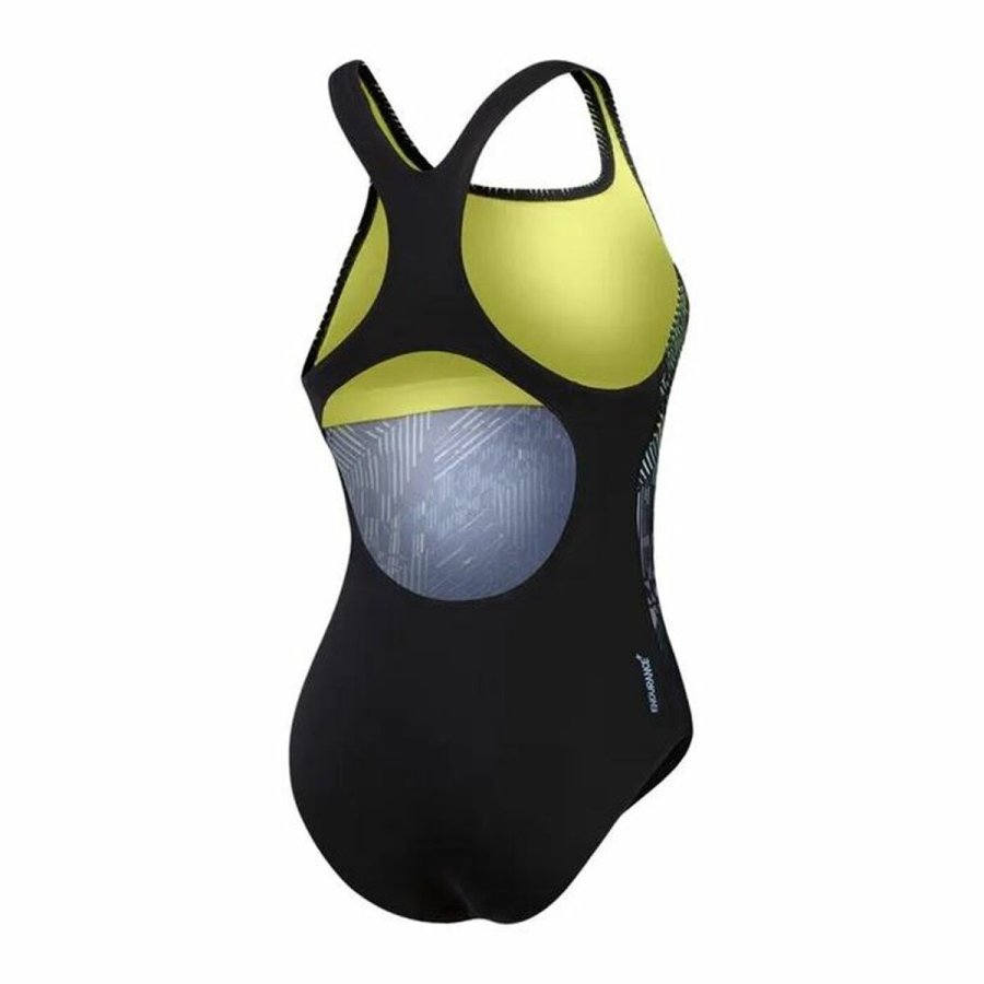 Badedragt til piger Speedo Digital Printed Medalist Sort #2