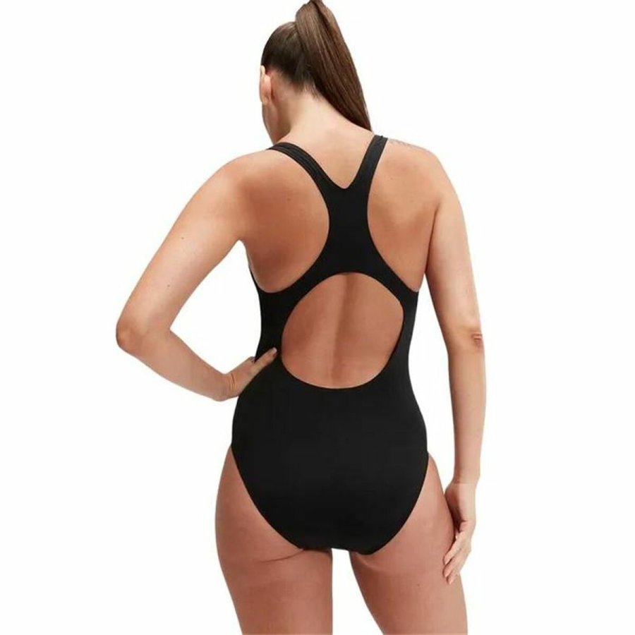 Badedragt til piger Speedo Digital Printed Medalist Sort #4