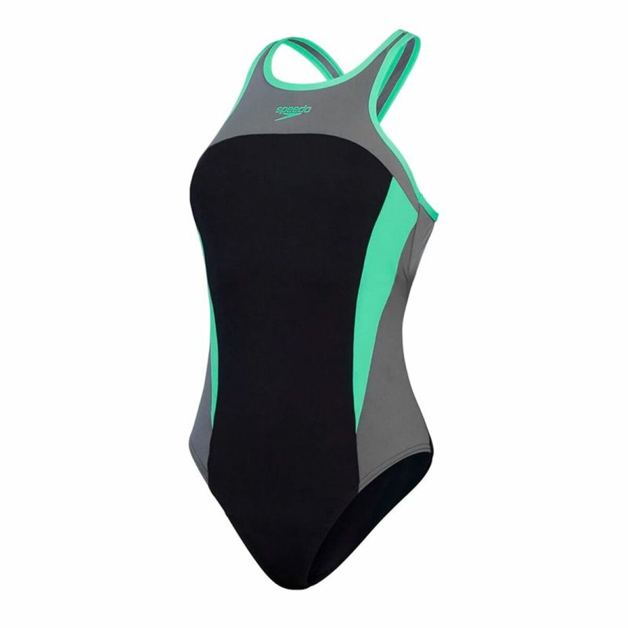 Badetj til Kvinder Speedo High Neck Splice Cross Grn #1