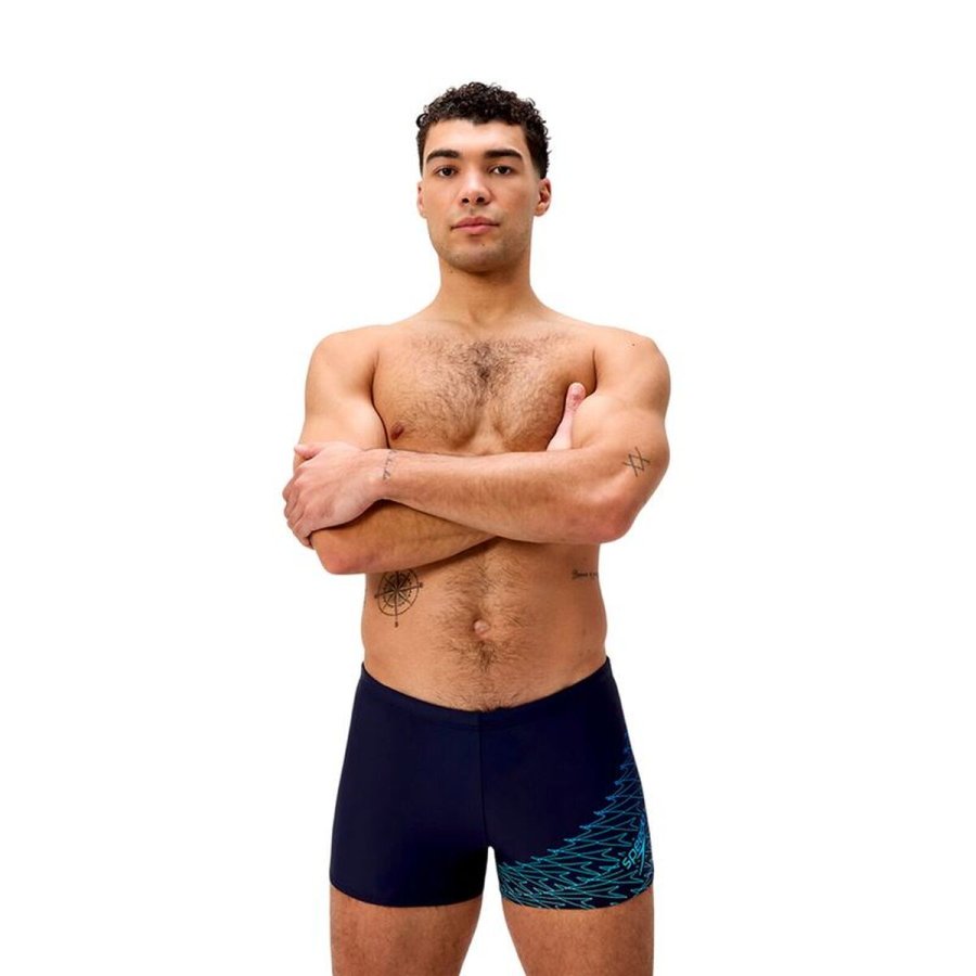 Badet�j til M�nd Speedo Medley Logo Aquashort Sort #2