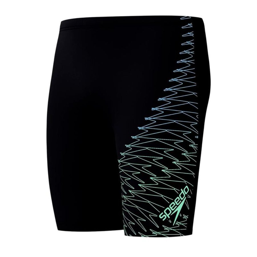 Badet�j til M�nd Speedo Medley Logo Jammer Sort #1