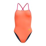 Badet�j til Kvinder Speedo FL Solid Tie Back Orange #1
