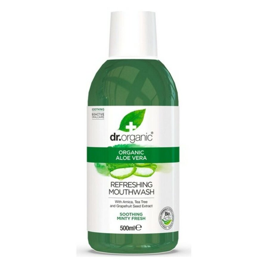 Mundskyllevand Dr.Organic Aloe Vera 500 ml #1