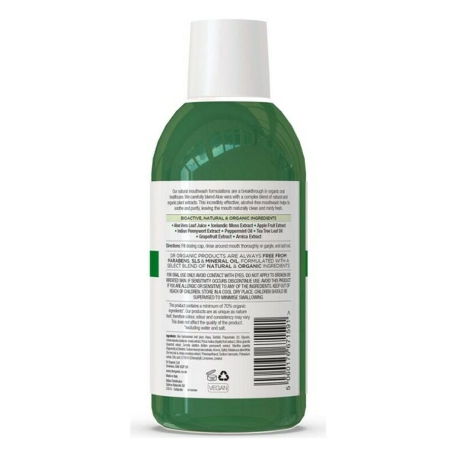Mundskyllevand Dr.Organic Aloe Vera 500 ml #2