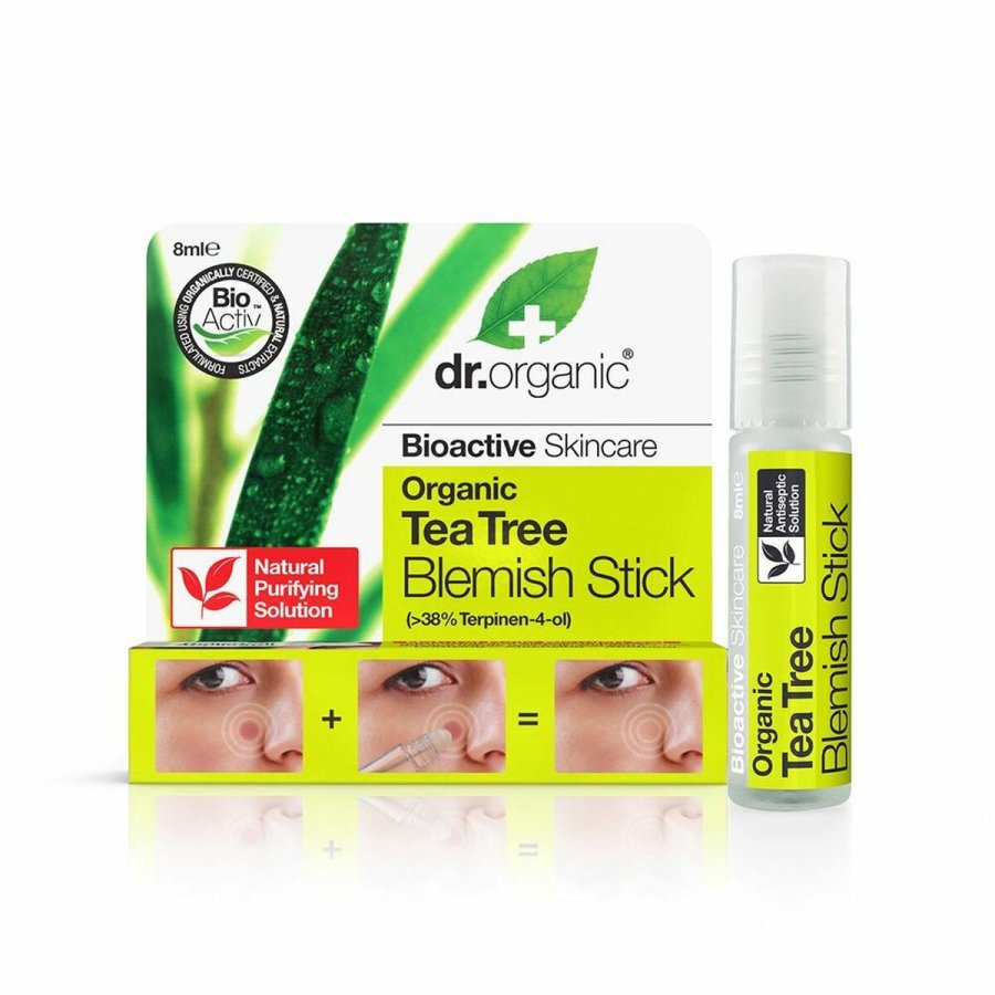 Behandling acne Dr.Organic DR00140 Roll-On Tea tree 8 ml #1