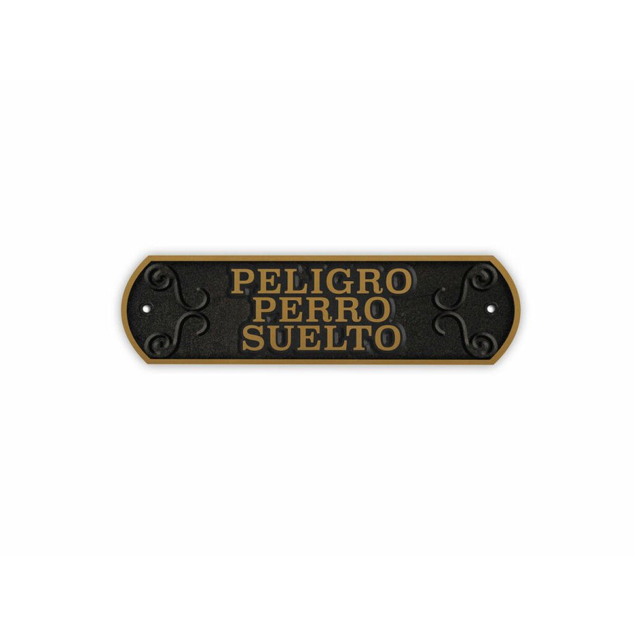 Plade Magnet & Steel Peligro perro Suelto 24 x 7,2 cm #1