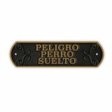 Plade Magnet & Steel Peligro perro Suelto 24 x 7,2 cm #2