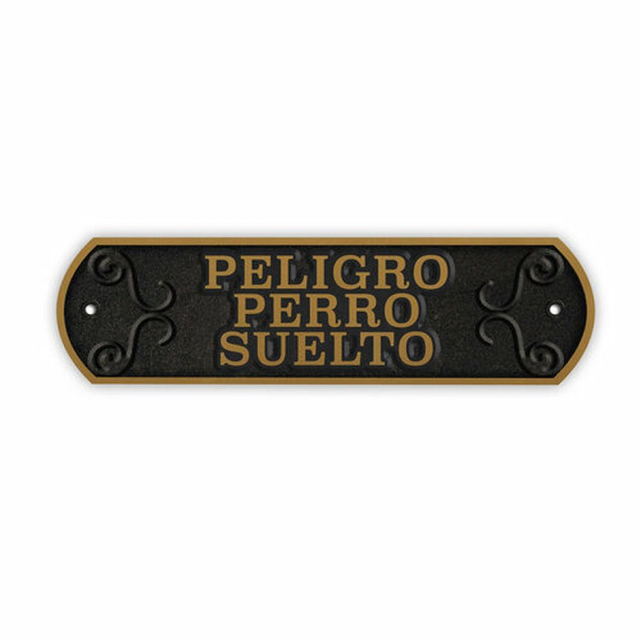 Plade Magnet & Steel Peligro perro Suelto 24 x 7,2 cm #2