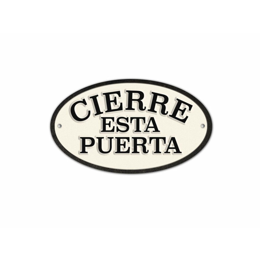 Plade Magnet & Steel Cierre esta Puerta 16,3 x 9,5 cm #1