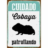 Plade Magnet & Steel Cuidado Cobaya Patrullando 14,8 x 21 cm #1