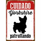 Plade Magnet & Steel Cuidado Yorkshire Patrullando 14,8 x 21 cm #1