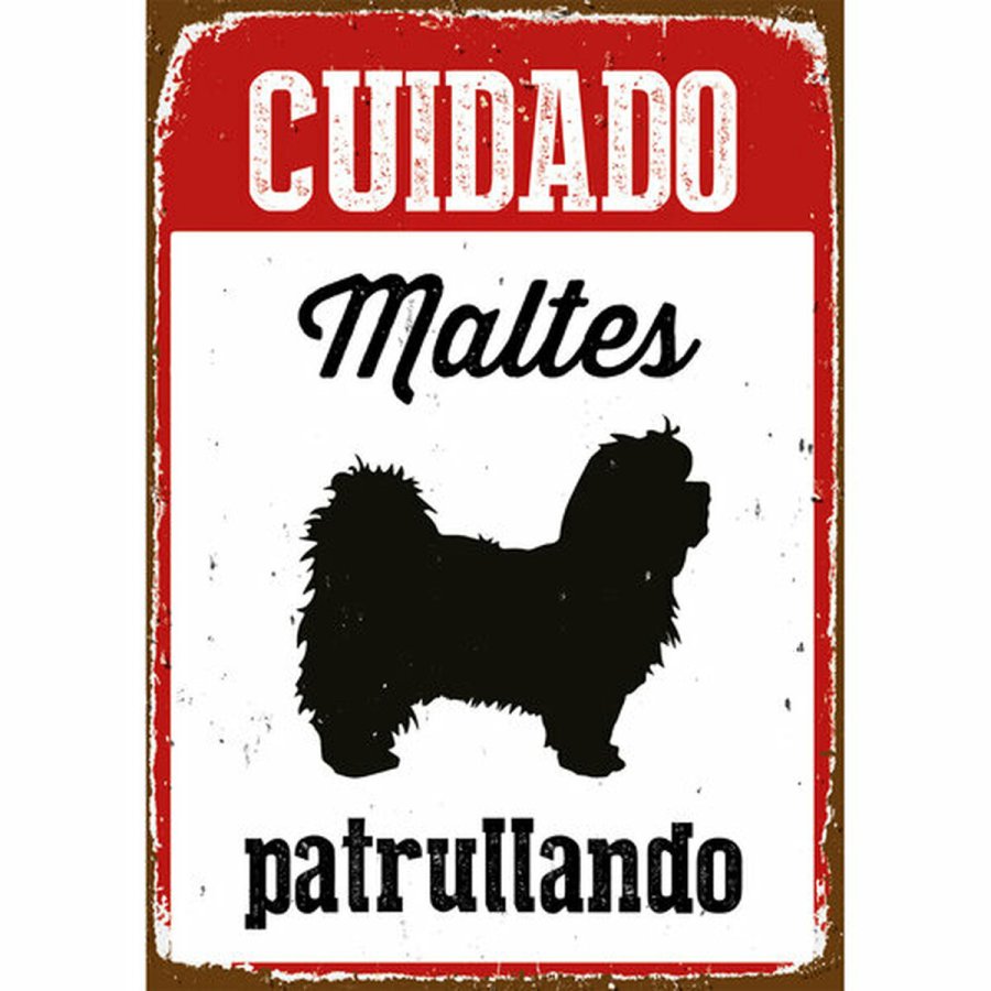 Plade Magnet & Steel Cuidado Malts Patrullando 14,8 x 21 cm #1