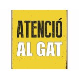 Plade Magnet & Steel Atenci al Gat 14,8 x 21 cm #2