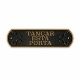 Plade Magnet & Steel Tancar Esta Porta 24 x 7,2 cm #2