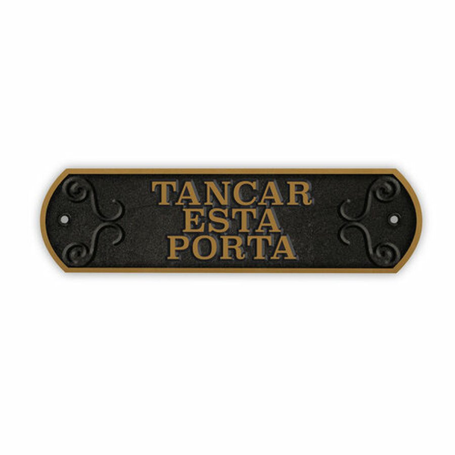 Plade Magnet & Steel Tancar Esta Porta 24 x 7,2 cm #2