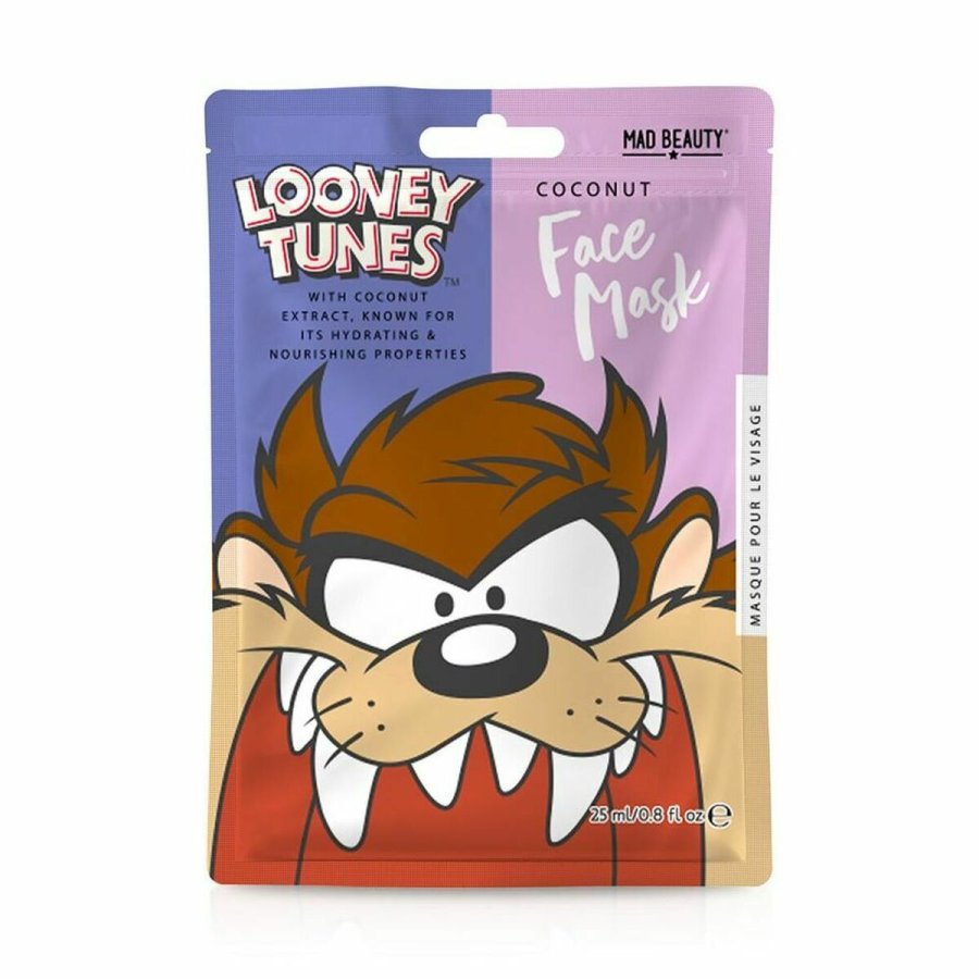 Ansigtsmaske Mad Beauty Looney Tunes Taz Kokos (25 ml) #1