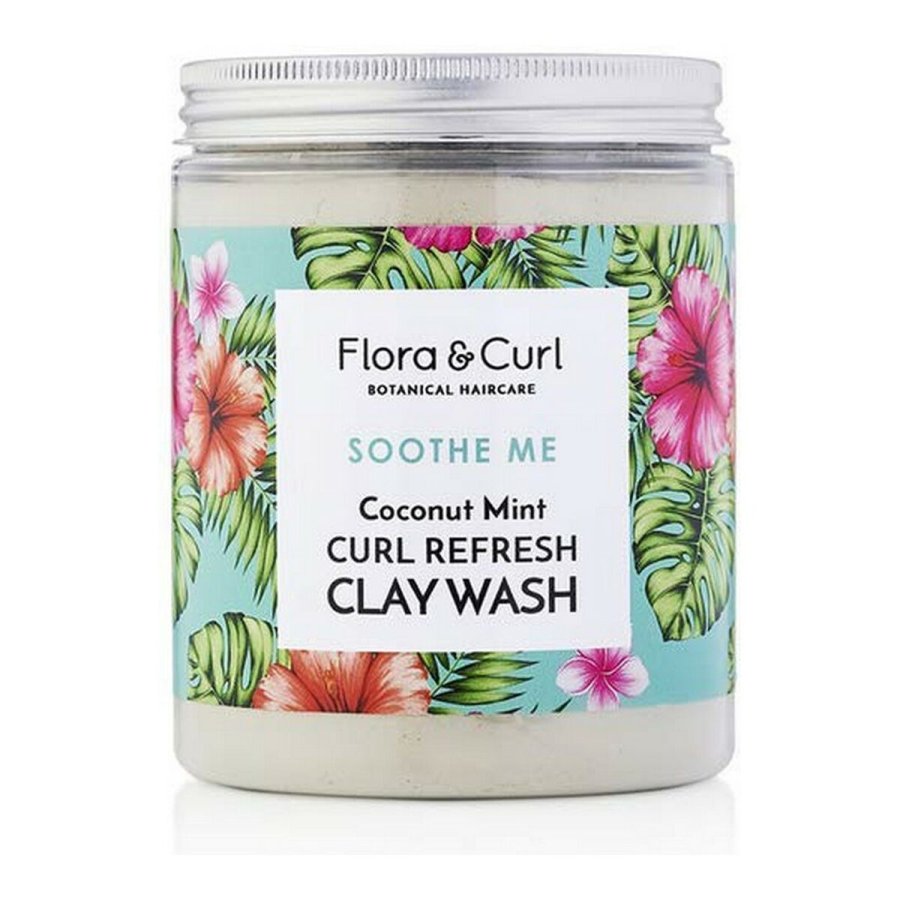 Anti-Hrtab Hrmaske Flora & Curl Soothe Me Mint Kokos Ler Forfriskende 260 g #1