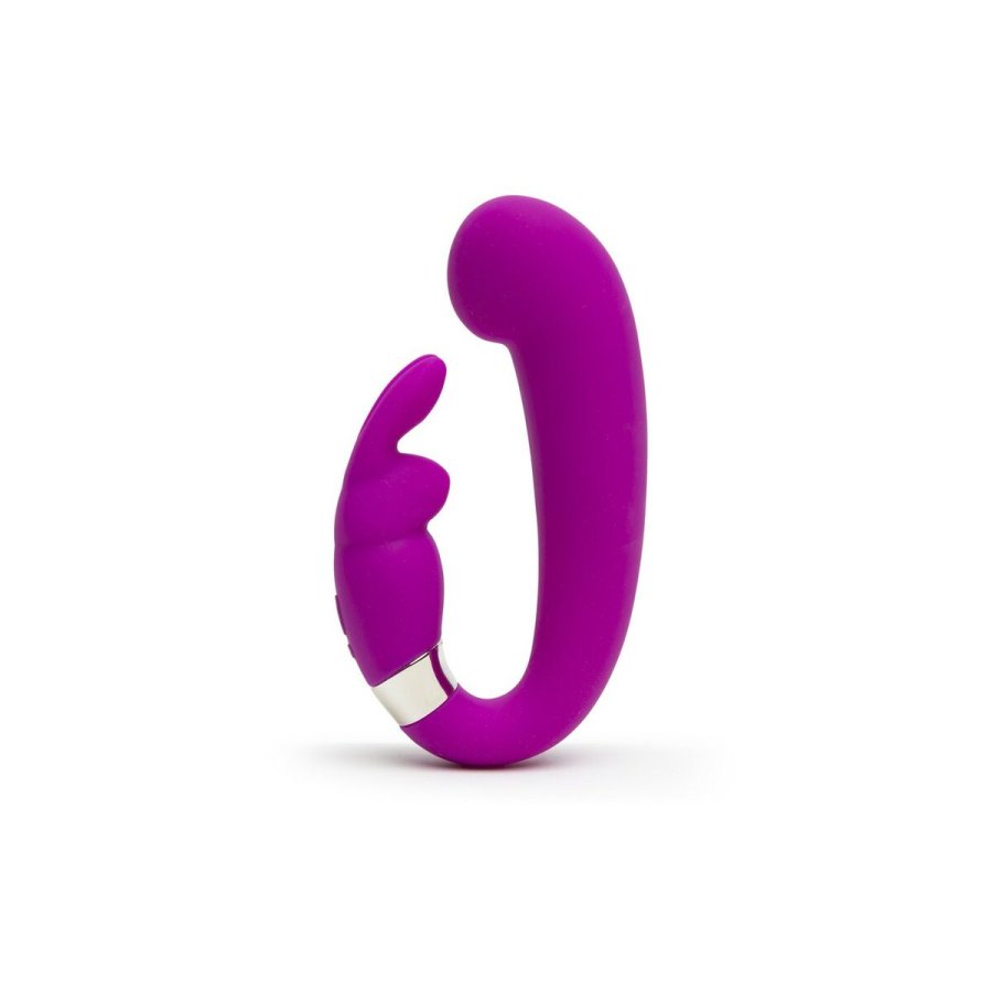 Kanin Vibrator Happy Rabbit G-Spot Clitoral Curve Lilla 30 x 40 cm #1